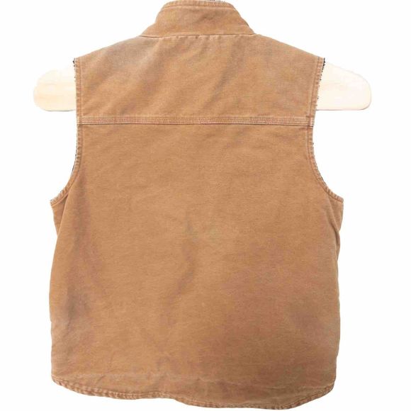 Carhartt Sherpa Lined Duck Vest Mens Large Tall Made In Mexico - Picture 3 of 6